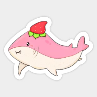 strawberry shark 🍓 Sticker